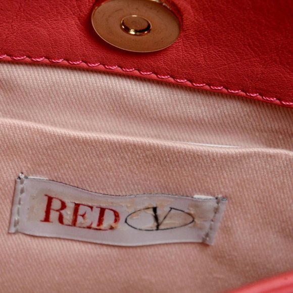 Red Valentino Pink 100% Leather Shoulder Bag